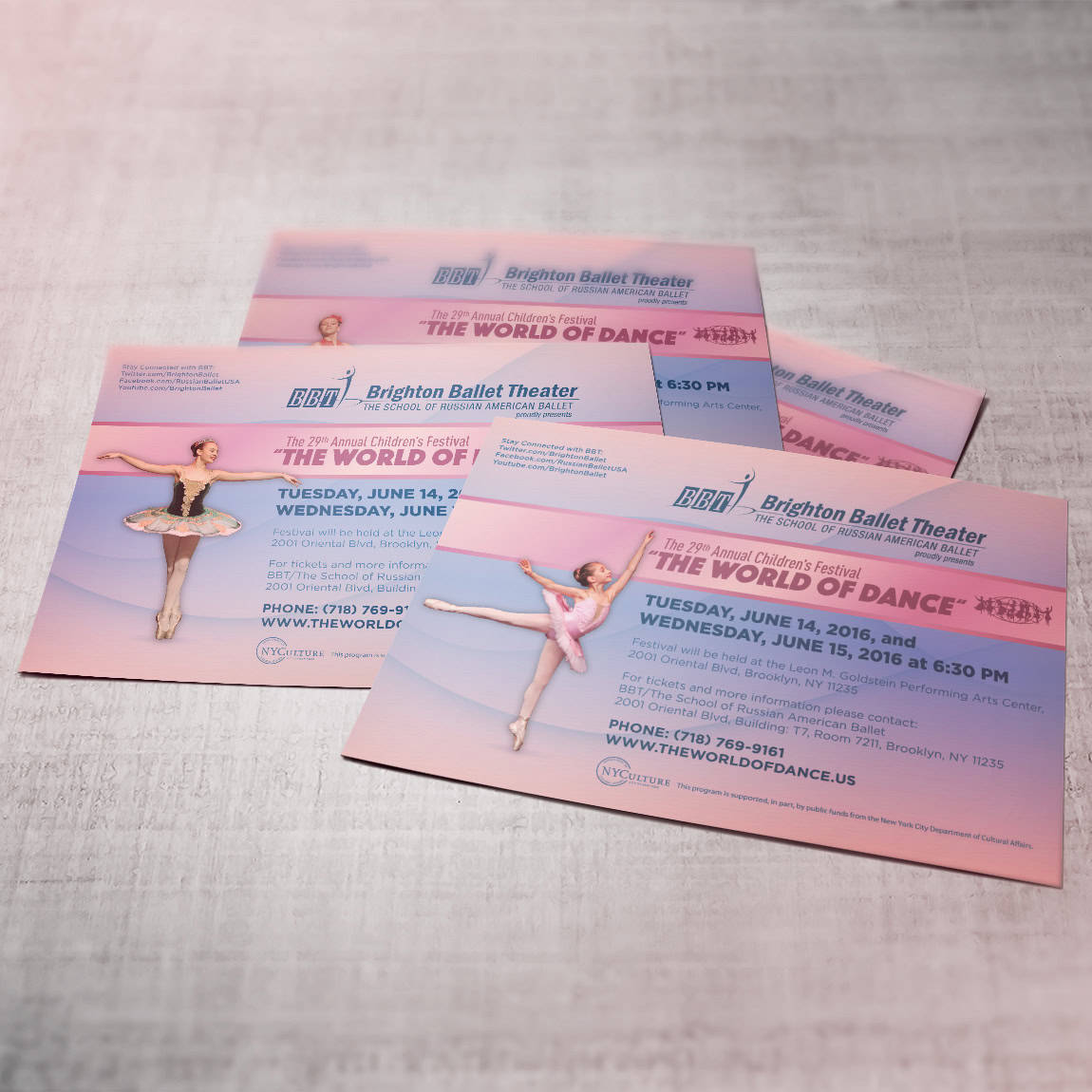 Brighton Ballet Theater postcards
